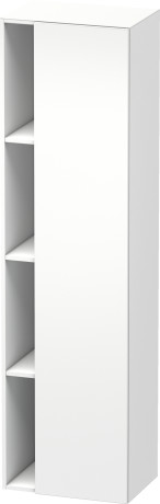 augstais skapis DuraStyle, 500x360 mm, h=1800 mm, 1D, kreisā puse, balts matt